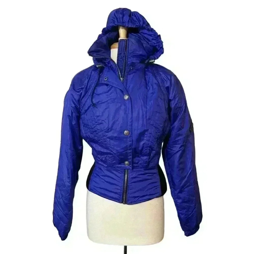Nils Ski Wear Women's Vintage VTG 90s Purple Ski Snow Winter‎ Board Coat Size 8